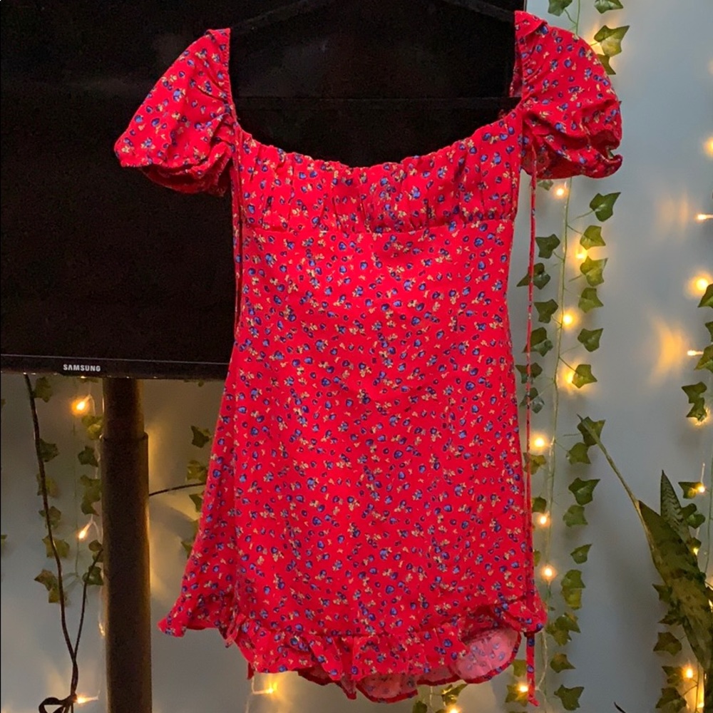 Blueberry red dress